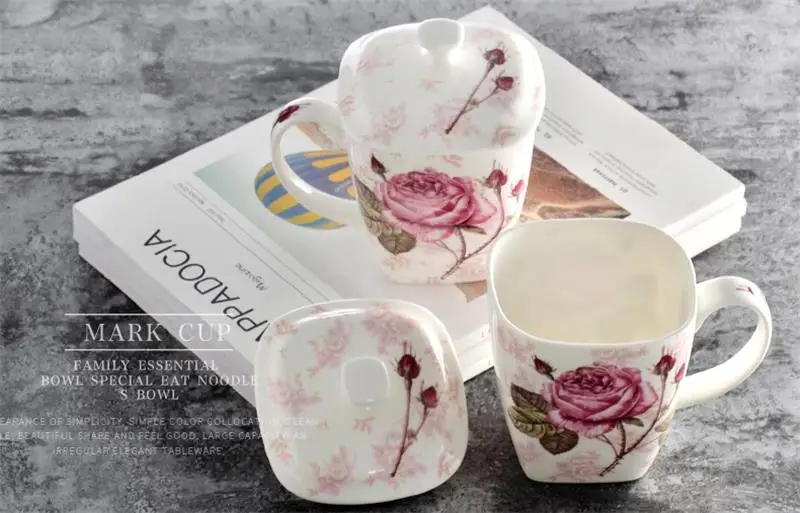 Фарфоровая кружка nespresso для завтрака креативная с эмалью керамическая кофейная