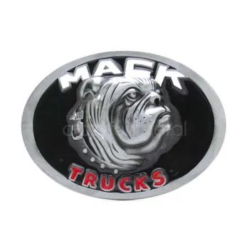 

Oval Mack Trucks Bulldog Head Belt Buckle