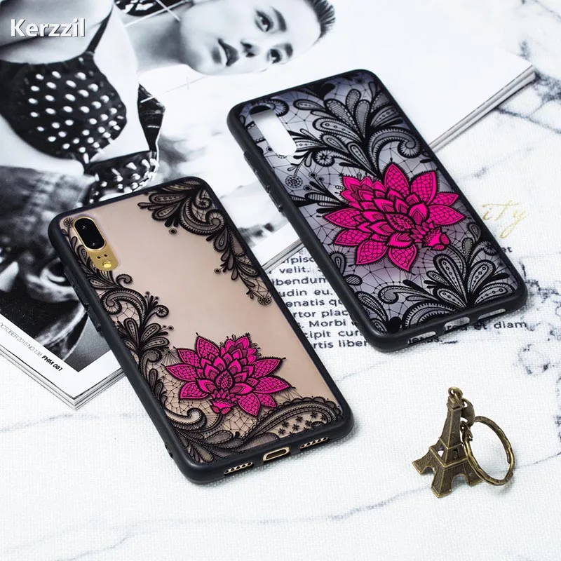 Чехол для телефона Kerzzil с рельефным кружевным цветком Huawei P9 P8 P20 P10 lite чехол