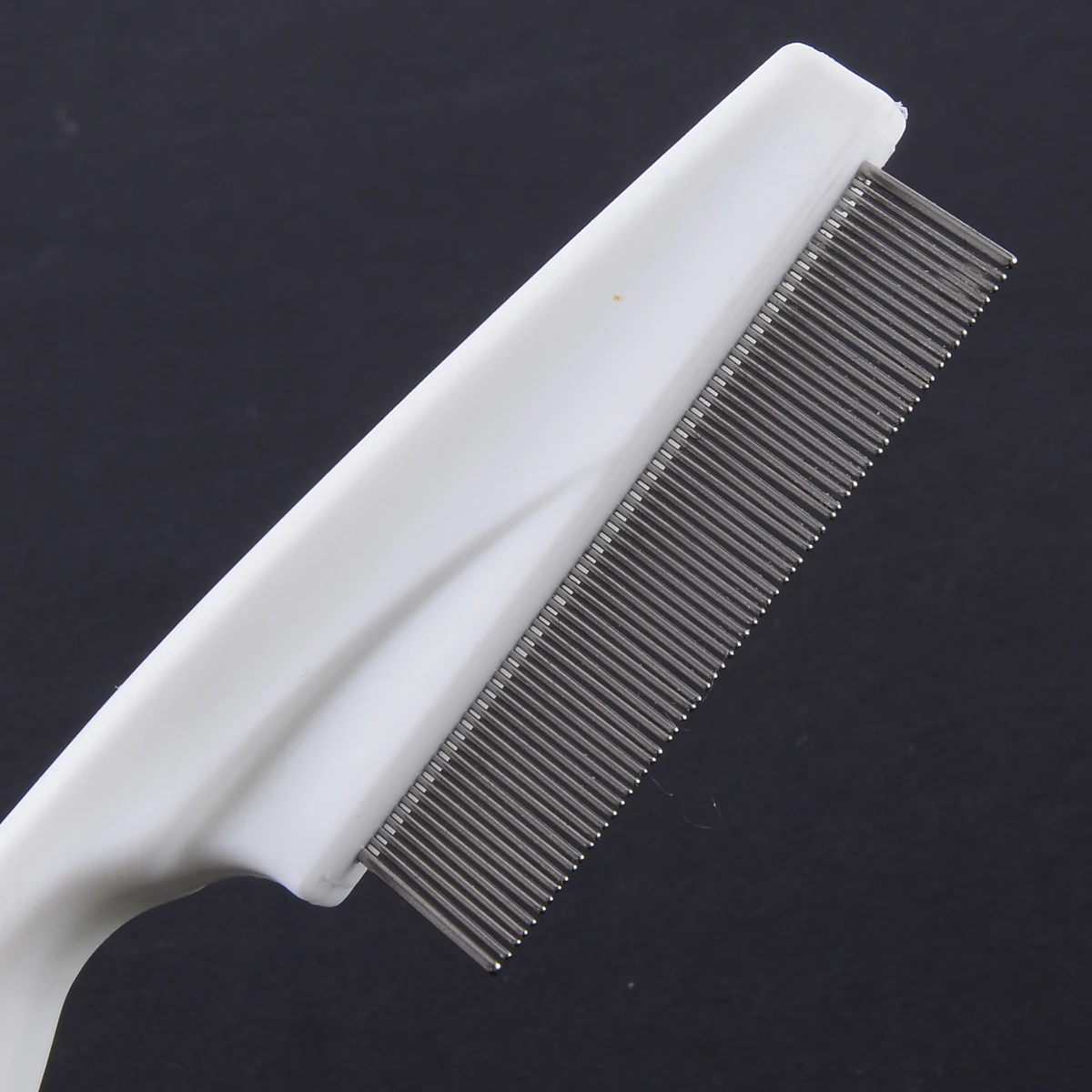 Mayitr 1pc High Comfort Head Lice Comb Metal Nit Head Hair Lice Comb Fine Toothed Flea Flee with Handle For Kids Pet Tools