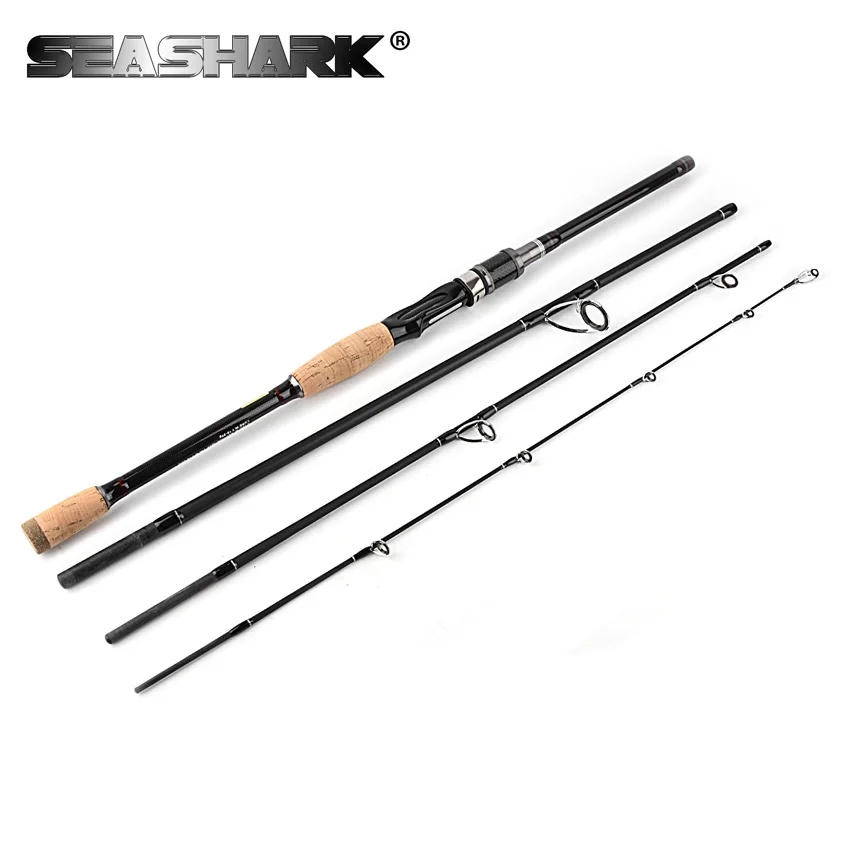 

SEASHARK Spinning Rod Casting Fishing Rod 2.1M 2.4M 2.7M 3.0M 4 Sections Power M Carbon Fiber Pole Lure Fishing Tackle