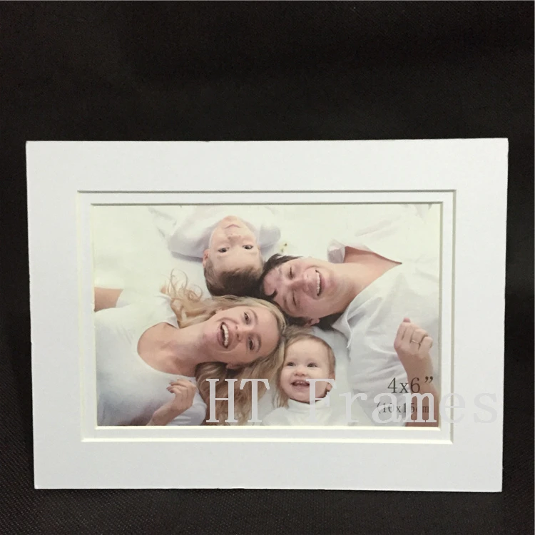 Acid free Double white photo mat unit to fit 5X7" photo (with backing
