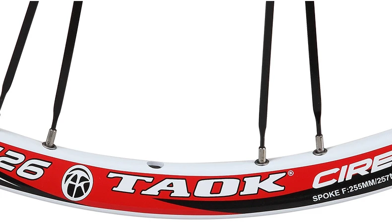 Clearance TAOK topluch mountain bike wheel set 26 inch disc wheel quick detachable drum 24 hole straight pull wheel 11 Clearance TAOK topluch mountain bike wheel set 26 inch disc wheel quick detachable drum 24 hole straight pull wheel 11