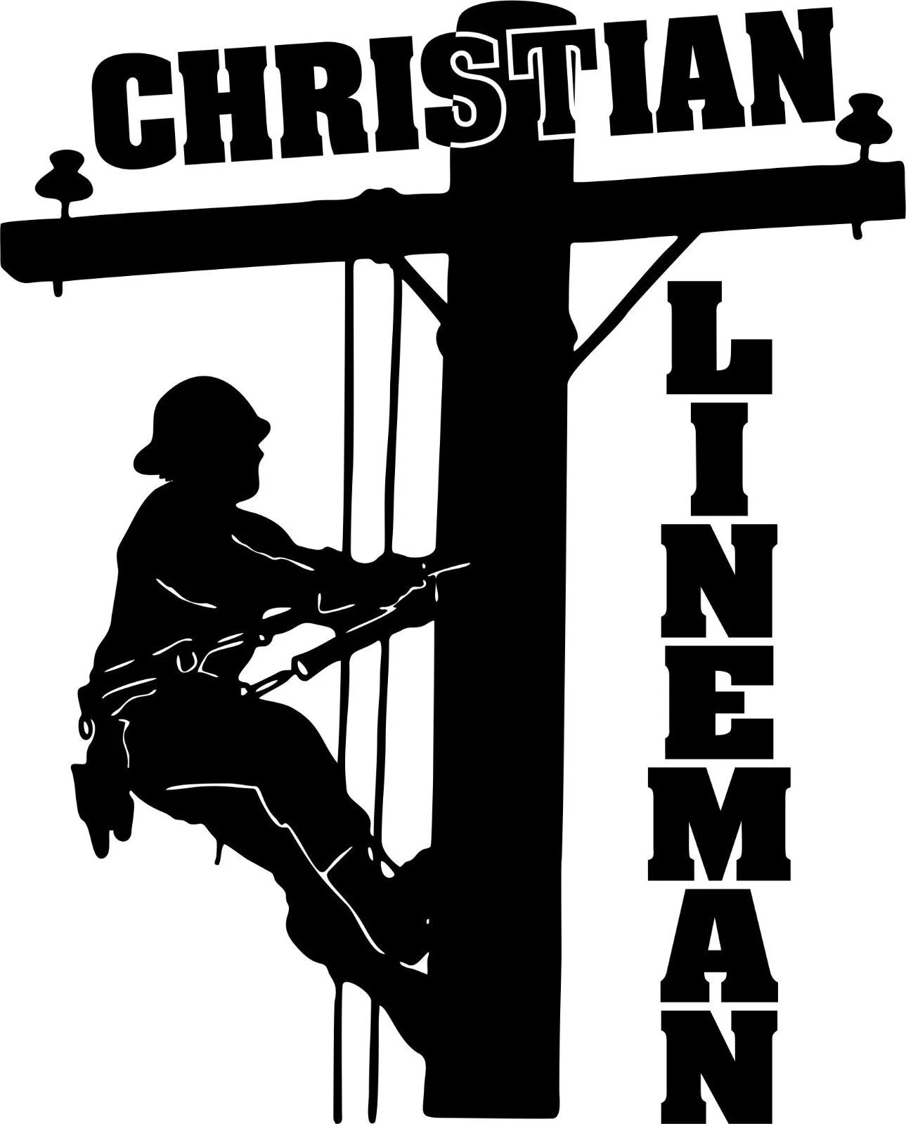 Виниловая наклейка на окно для автомобиля Christian Lineman электрика Journeyman|Наклейки