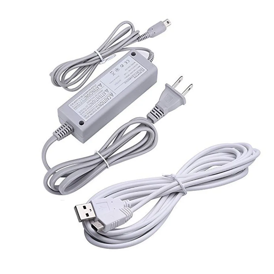 

New Wall Power AC Charger Adapter with 3M Charger Cable For Wiiu Game Player GamePad