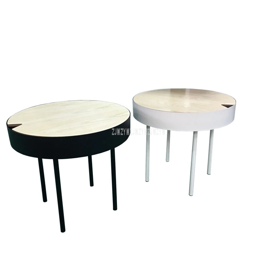 European Style Modern Round Tea Coffee Table Simplicity Creative Living Room Bedroom Corner Small Round Sofa Side Table 50cm