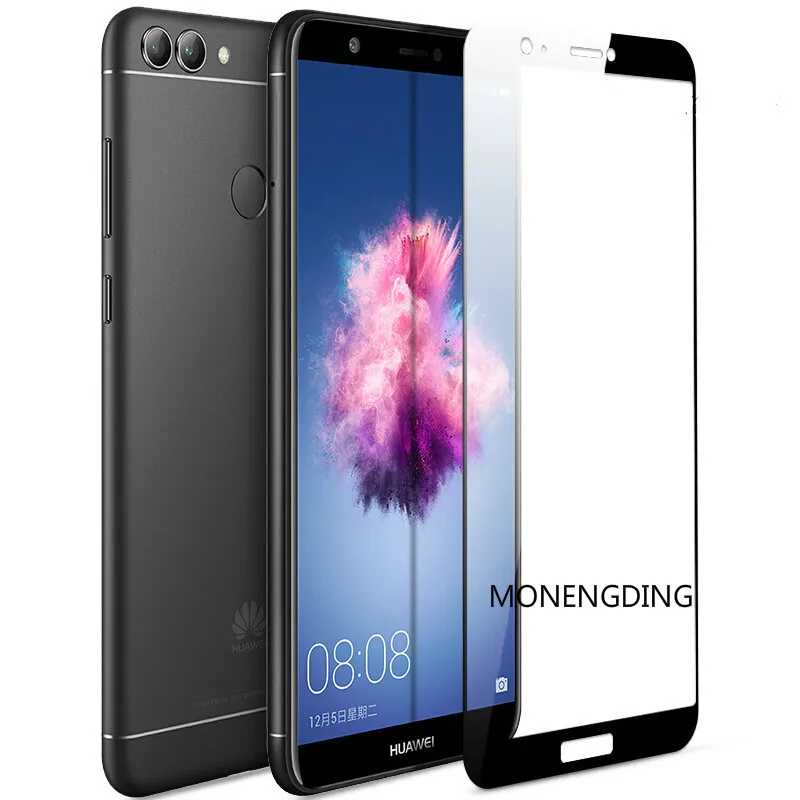 

Tempered Glass Protect On For Huawei P Smart Full Cover Screen Protector For Huaway PSmart Protective Film 9H Smarthpones Glass