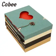 Cobee креативное пустое сердце любовь форма фотоальбом для скрапбукинга и рукоделия юбилей подарок не блокнот