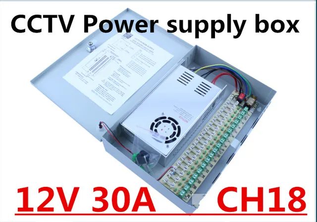 aliexpress buy 18ch 12v 30a cctv power supply box 12v 30a 360w monitor power supply auto aliexpress buy 18ch 12v 30a cctv power supply box 12v 30a 360w monitor power supply auto