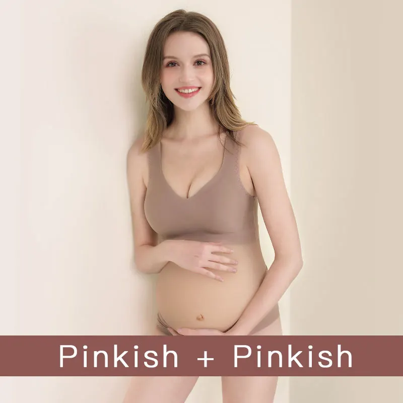 YATEMAO/2 шт. удобный бюстгальтер для беременных и кормящих грудью, беспроводной спортивный бюстгальтер с эффектом пуш-ап, эластичный мягкий бюстгальтер для беременных - Цвет: pinkish and pinkish