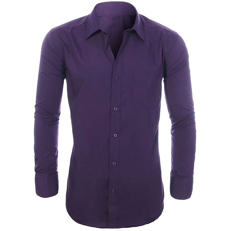 Wholesale Summer Mens Dress Shirts Casual European Style Formal Dress Shirt Man Tuxedo Shirts Outfit Clothing Streetwear A706