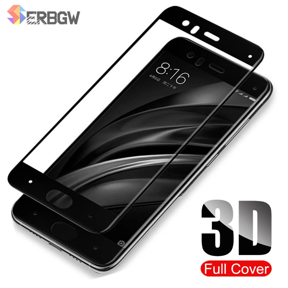 mobile protector 3D Protective Glass For Xiaomi Mi 6 6X 5X Tempered Screen Protector For Mi A1 A2 Note 3 Max 2 3 Full Cover Protection Glass Film best screen guard for mobile