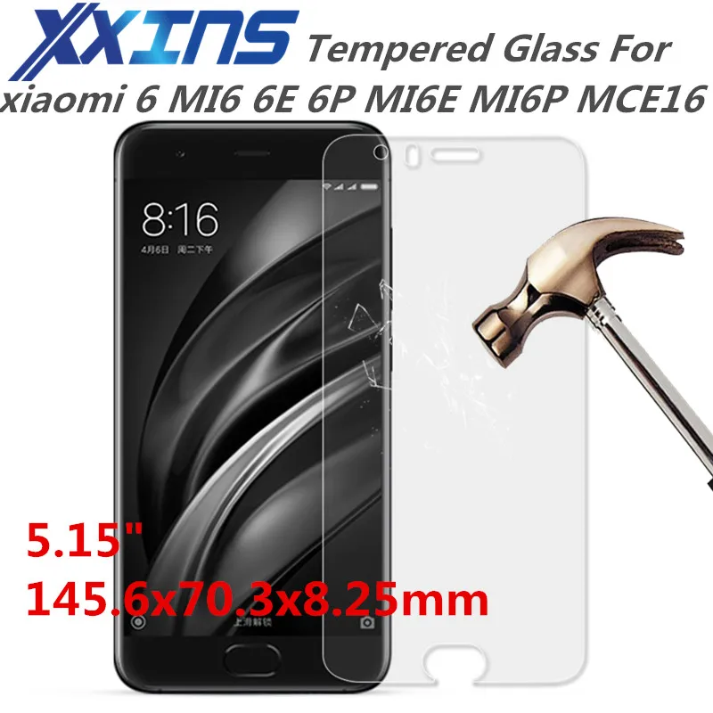Закаленное стекло для xiaomi 6 MI6 6E 6P MI6E MI6P MCE16 защитная пленка экрана телефона 5 15