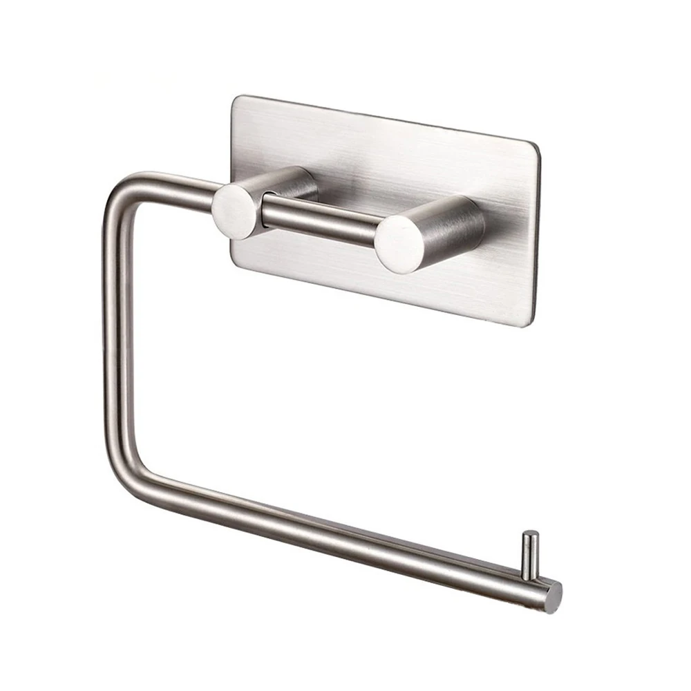 

Leyden Toilet Paper Holder New Arrival Brushed 3M Adhesive Wall Mounted Tissue Holder Bathroom Accessories Toilet Paper Holder