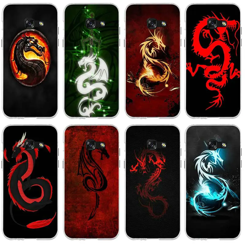 

For Samsung Galaxy A3 A5 A7 J1 J2 J3 J4 J6 J5 J7 J8 2016 2017 2018 Coque Shell Soft TPU Mobile Phone Cases Colored Animal Dragon