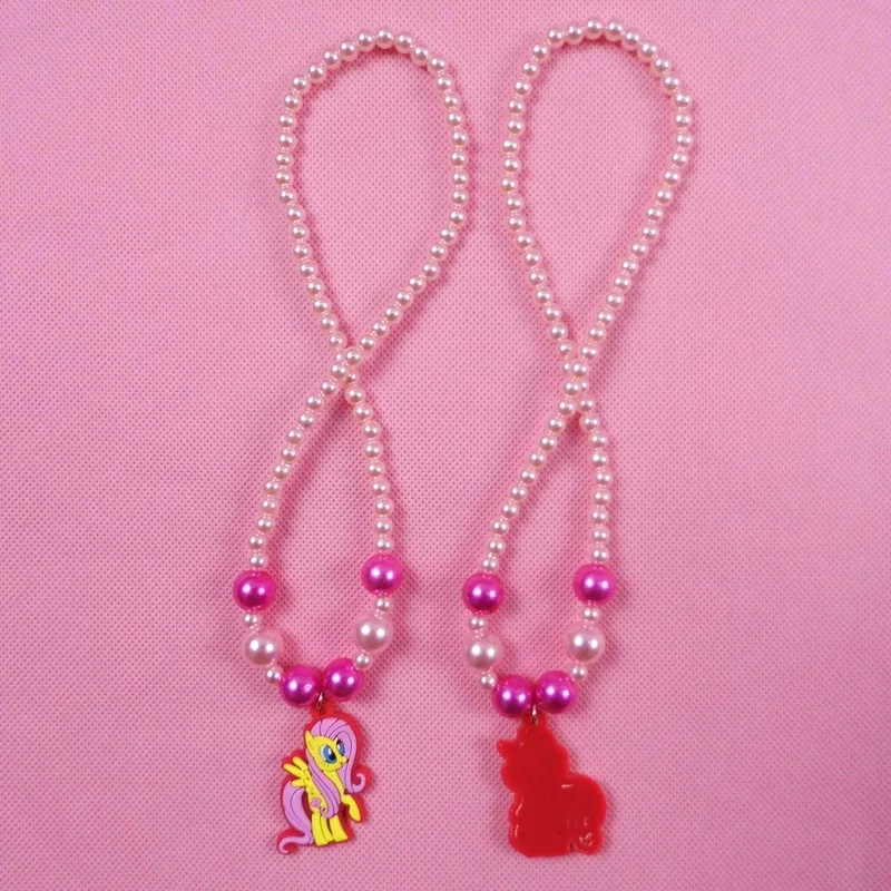 1PCS-My-Little-Horse-Cartoon-Pendant-Necklaces-Chain-Necklace-Girls-Lovely-Beaded-Necklace-Kids-Gifts (1)