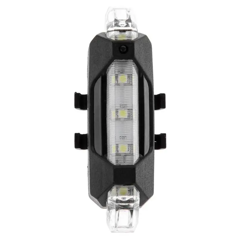 Велосипедные фары Портативный USB Перезаряжаемый задний фонарь заднего света безопасности предупреждающий задний фонарь супер яркий - Цвет: Белый