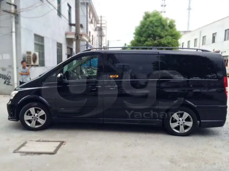 Fibra de Vidro Apto para 2011-2020 Carro-estilo Corpo Saias Laterais 4 Peças Mercedes Benz Viano V-class W639 wa Estilo Saia Lateral Frp Kit 9 saias laterais 4 peças apto para 2011-2014