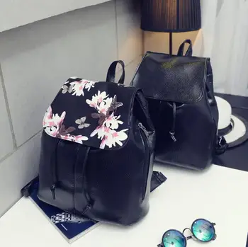 

X-Online 051617 hot new lady small floral printing backpack travel bag