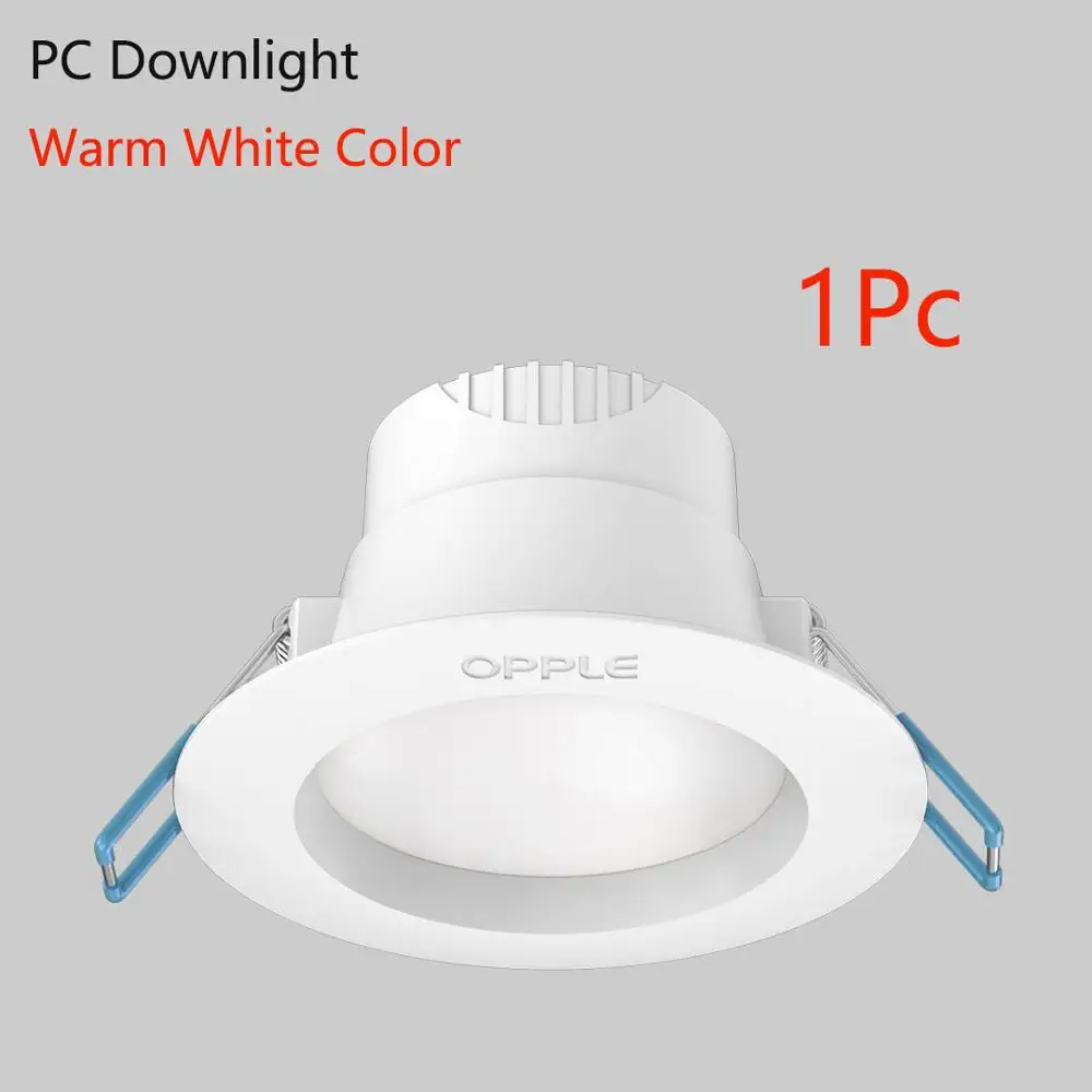 1pcs warm white Xiaomi Opple светодиодный светильник 3 Вт угол 120 градусов светильник ing белый светильник и теплый потолочный встраиваемый светильник для дома и офиса - Цвет: 1pcs warm white