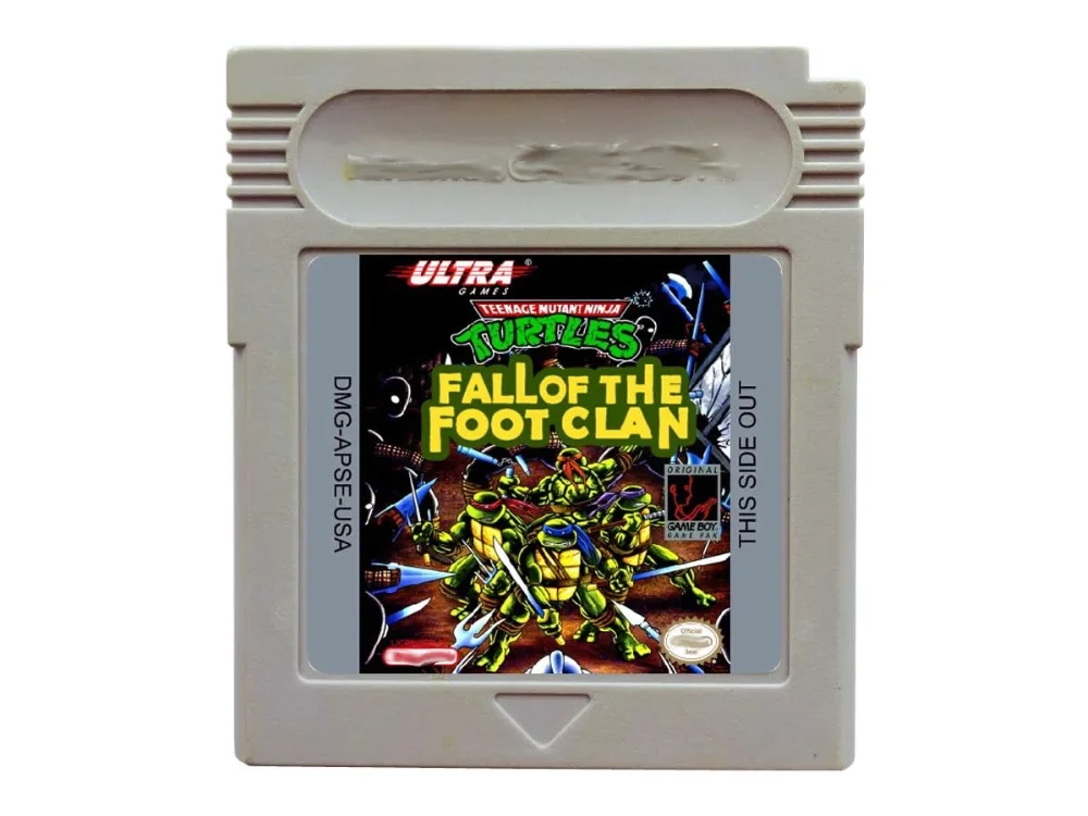 

8bit game card : Teenage Mutant Ninja Turtles - Fall of the Foot Clan ( USA Version!! )