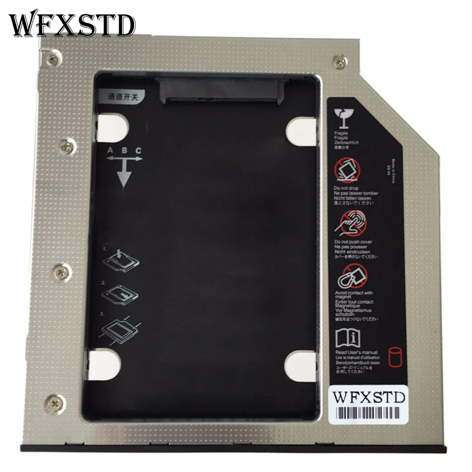 Новый жесткий диск Caddy SATA 3 0 9 5 мм алюминиевый SuperDrive для ноутбука CD-ROM HDD поддержка