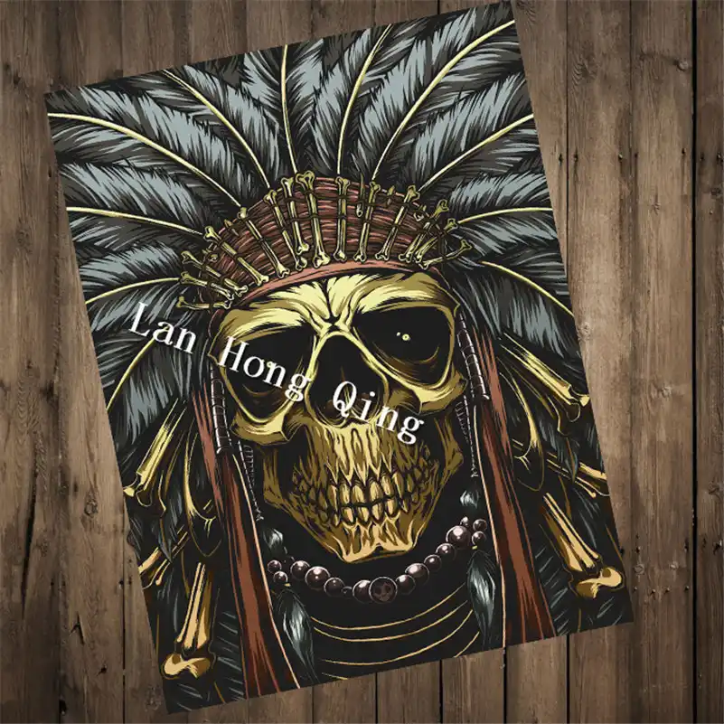 Gran Venta De Tatuajes Estampados De Papel Kraft Poster Sobre