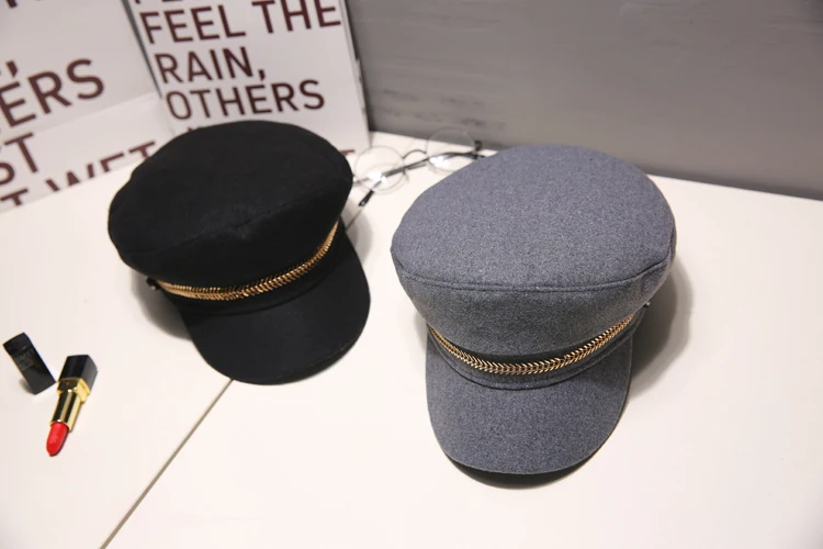 Зимние Модные шапки для женщин, армейские кепки на пуговицах, черная шляпа для девочек, кепка для газетчика, восьмиугольная кепка, женские береты для путешествий, армейская Кепка