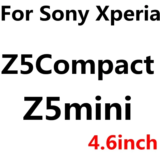 Премиум HD 9H 2.5D Закаленное стекло-экран протектор для sony Xperia Z Z1 Z2 Z3 Z3 Z4 Z5 Compact mini sklo Пленка чехол z 1 2 3 - Цвет: For sony  Z5Compact