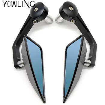 

Rear View Side Mirror Bar End Side Motorcycle Mirror 7/8" Handle Bars For SUZUKI HAYABUSA GSX1300R For HONDA CB750 CB250 CB600F