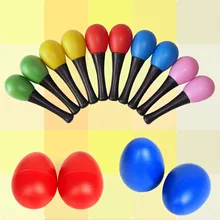 12 шт. красочные пластиковые песочные яйца мяч игрушки Погремушки песок молоток maracas шейкер музыкальный ударный звук производитель Аксессуары
