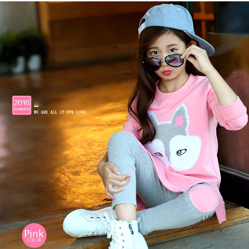 Girl fox head long sleeve suit (4)