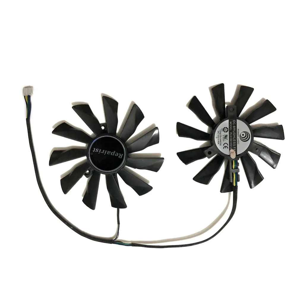 2 шт./компл. 95 мм GTX970/960/950 GPU радиатор Графика вентилятор для GeForce GTX 970 MSI 960 GTX950 VGA