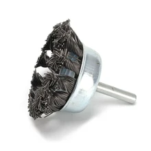 1xSteel колеса для подачи проволоки узлом проволочная щетка для чашек поворотный обжимной чашка для угловая шлифовальная машина