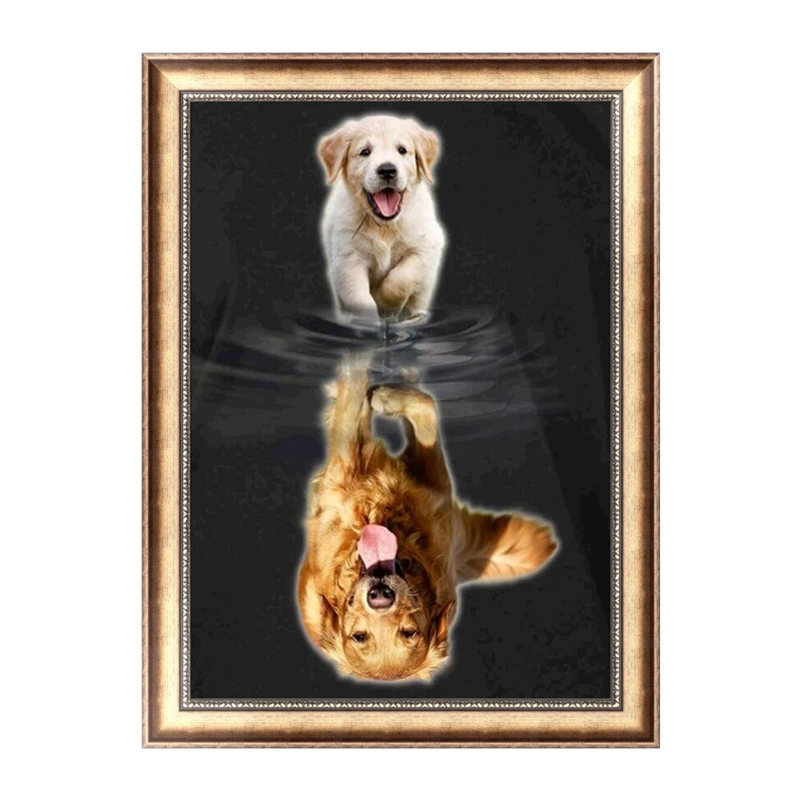 

5D Dog Diamond Embroidery Painting Cross Stitch DIY Art Craft Home Decoration #Aug.29