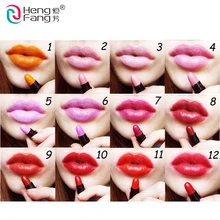 12 цветов/набор губная помада Набор для путешествий водонепроницаемый цвет губ высокое качество мини милые губы макияж бренд Hengfang