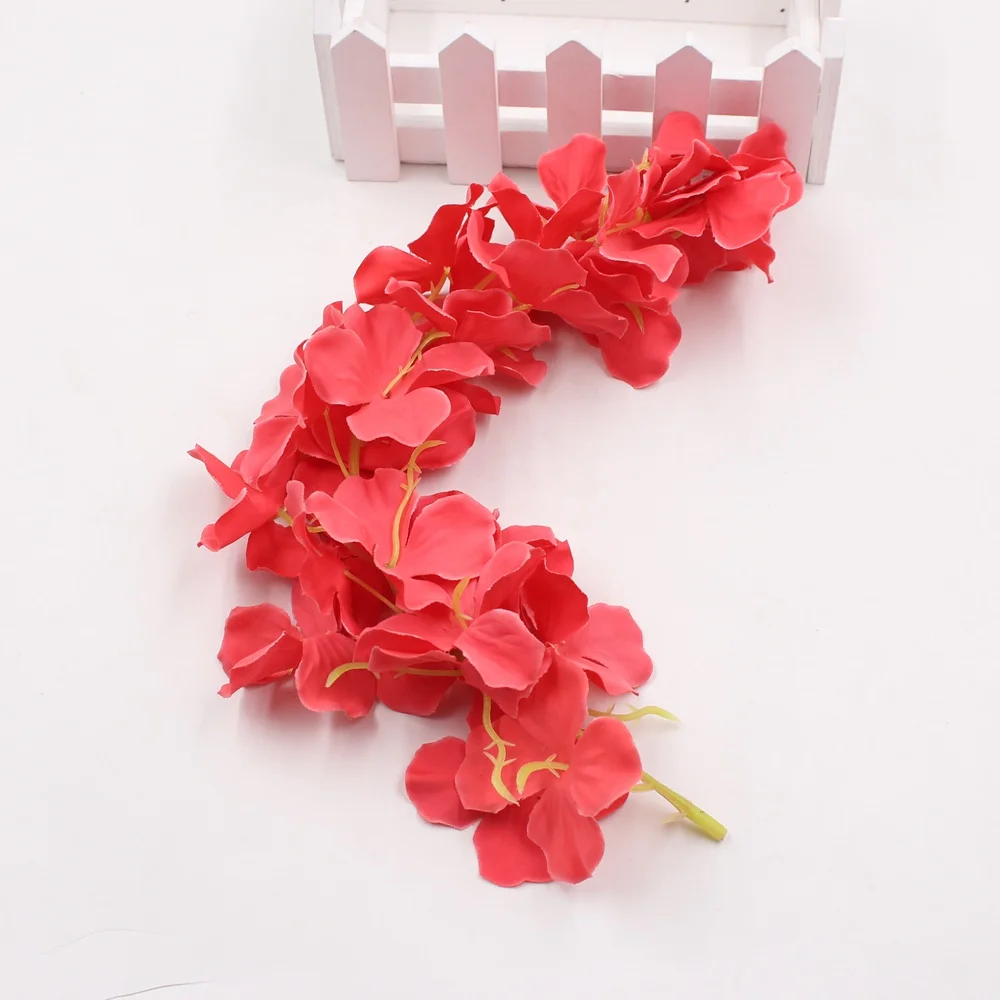 1PC30CM ротанговая полоска Глициния искусственная Цветочная лоза для свадьбы дома вечерние для детской комнаты украшения для самодельного изготовления поддельные цветы поставки