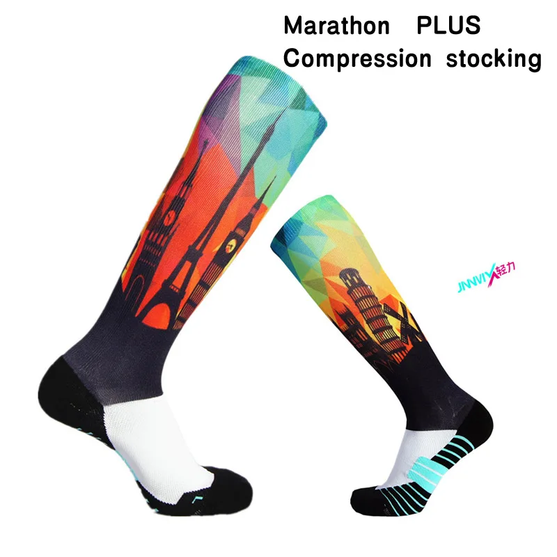 JINNMIX Great Shanghai women marathon cross country running socks men