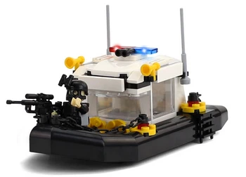

Police station SWAT Boat Military Series 3D Model building blocks compatible with city Boy Toy hobbies Gift