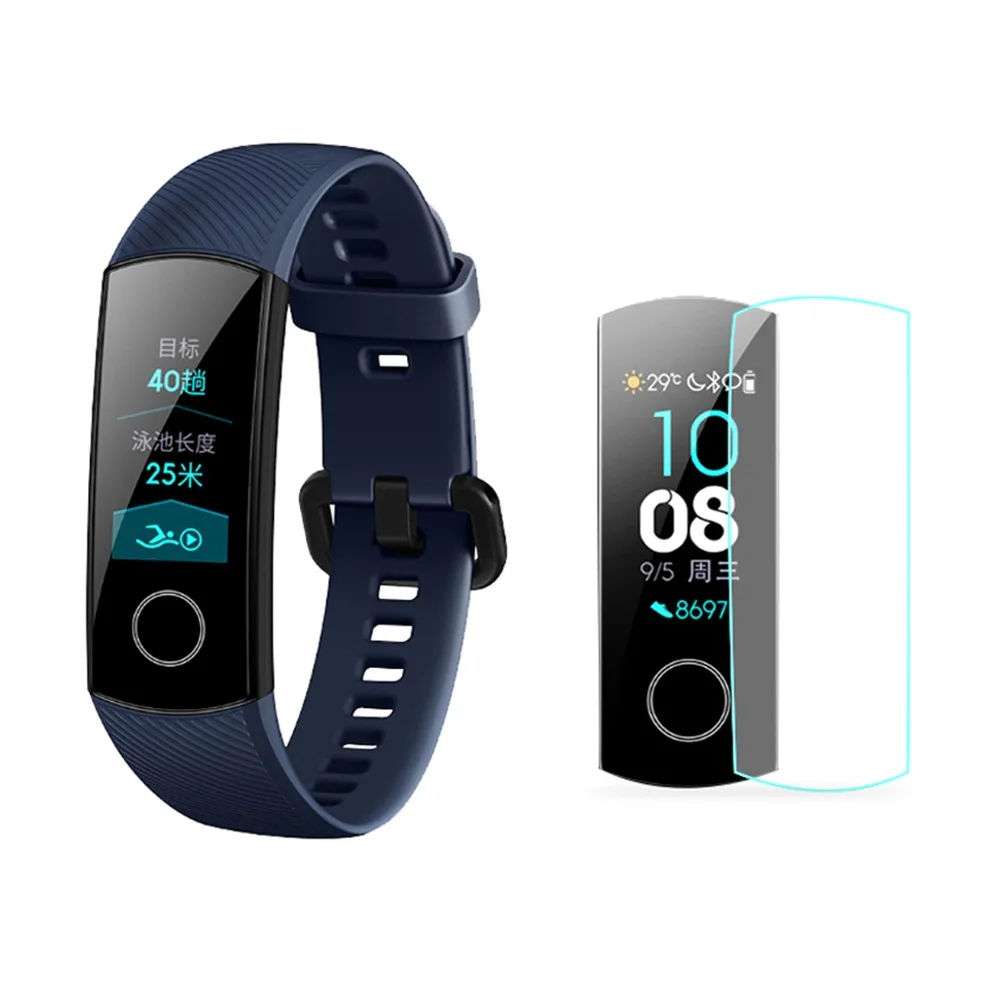 Противоударная 9D мягкая ТПУ HD ультра прозрачная защитная пленка для Huawei Honor Band 4