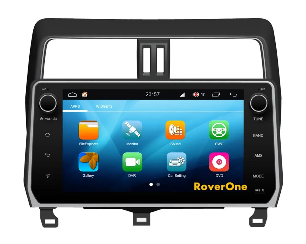 Top RoverOne Android 8.0 Car Multimedia System For Toyota Prado 150 2018 Radio Stereo GPS Navigation Android Media Player PhoneLink 12