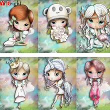 Алмазная мозаика, фото на заказ, квадратные Стразы, оставайтесь милой девочкой 5D, сделай сам, алмазная живопись, рукоделие, вышивка крестиком, подарок LWR