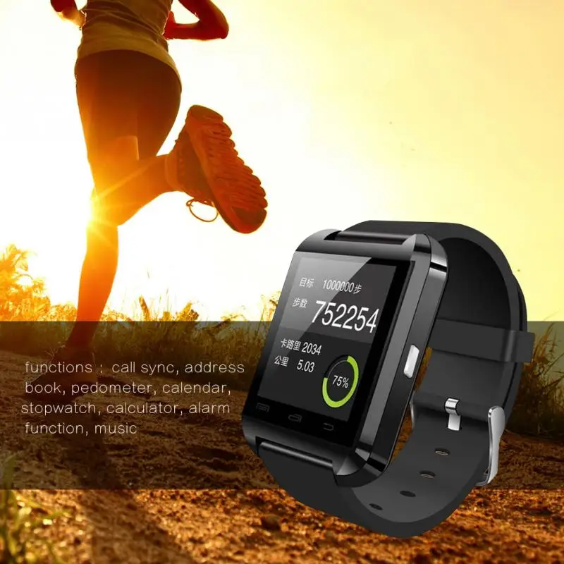 

2018 Bluetooth Smart Watch U8 Wrist Watch U smartWatch for For iPhone 4/4S/5/5S/6 and Samsung S4/Note/s6 HTC Android Phone Wear