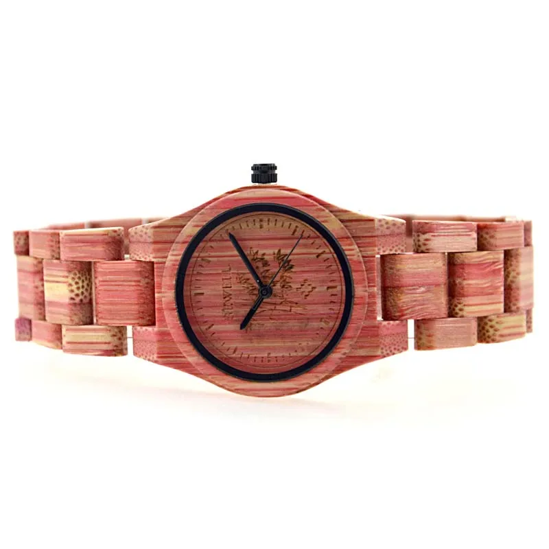 BEWELL Лидирующий бренд Высокое качество для женщин часы ручной работы натуральный красочный Бамбук Деревянные мужские часы Аналоговые