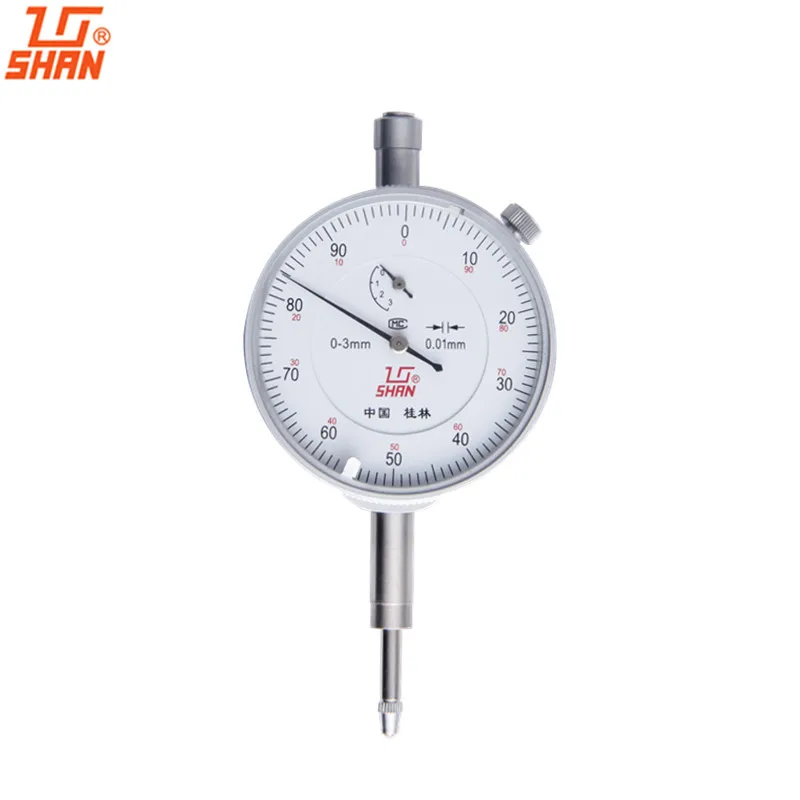 SHAN Dial Indicator 0 3mm 0 01mm Dial Test Indicators Shockproof Micrometer font b Caliper b