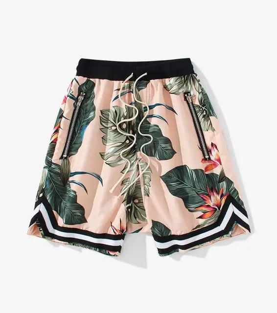 Street Men's Mesh Printing Shorts 2018 Summer Youth Fashion Loose