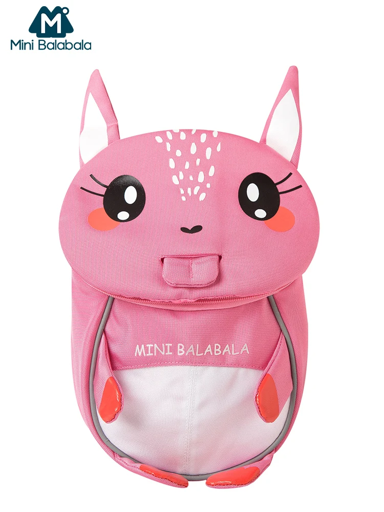 

Mini Balabala Kids Backpack 3D Animal Cartoon Anti-lost Schoolbag Bookbag Satchel Toddler Boys Girls Kindergarten School Bags