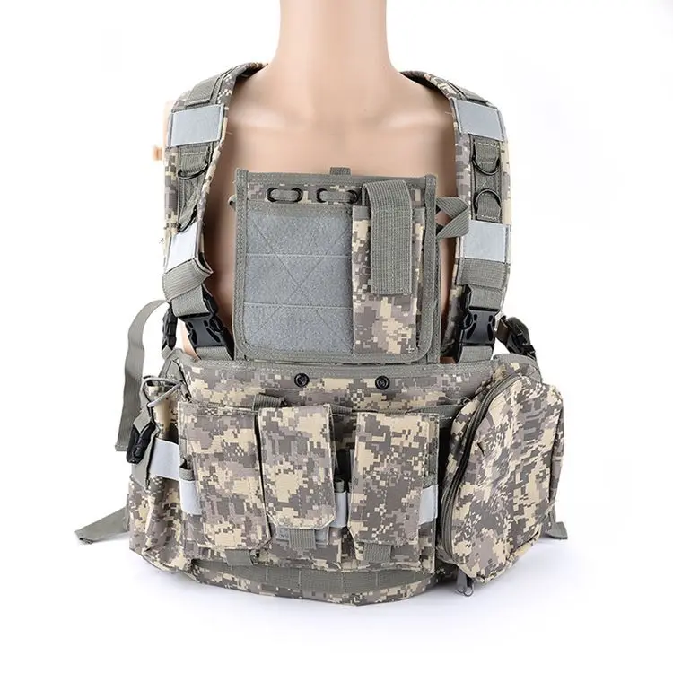 Военный RRV тактический жилет высокого качества 600D нейлон Molle система CS защитный жилет CQC тактическое защитное оборудование BE12 - Цвет: ACU