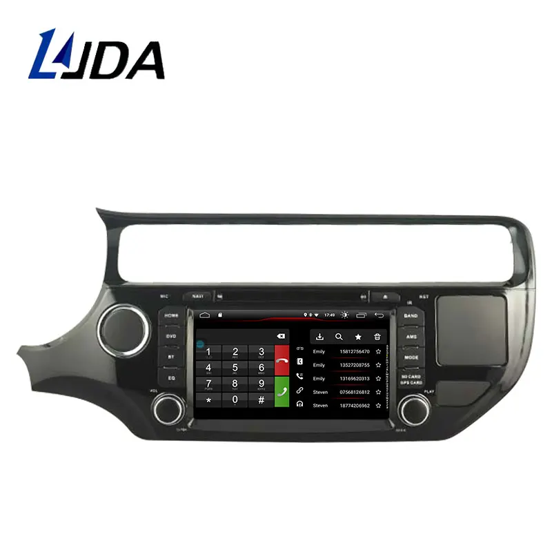 Top LJDA Android 9.1 Car DVD Player For KIA Rio K3 2015 2016 GPS Navigation 2 Din Car Radio Multimedia WIFI Stereo IPS Auto Audio 1