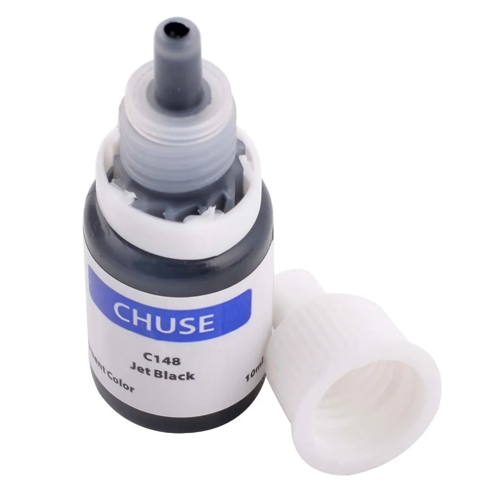 CHUSE Permanent Makeup Ink Eyeliner Tattoo Ink Set Eyebrow Microblading Pigment Professional Encre A Levre 10ML Jet Black C148